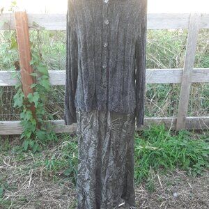 Vintage CP Shades satin rayon a line skirt